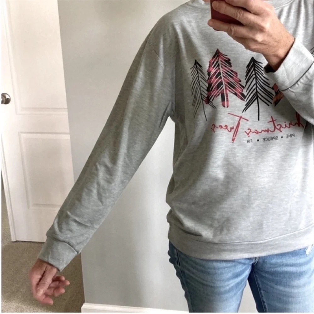 ‘Christmas Tree Pine Spruce Fir’ Long Sleeve Top - Picture 6 of 7